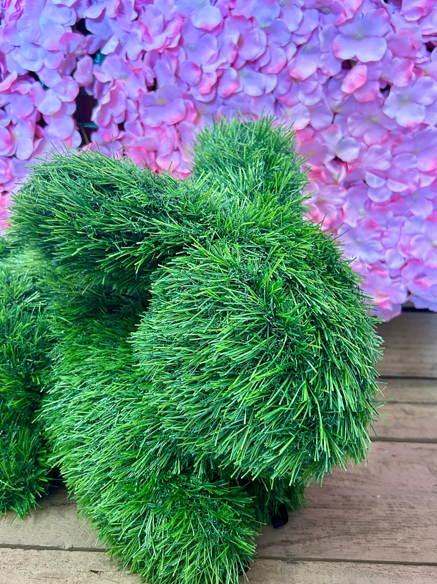 15.5 Inch Soft Touch Grass Garden Bunny