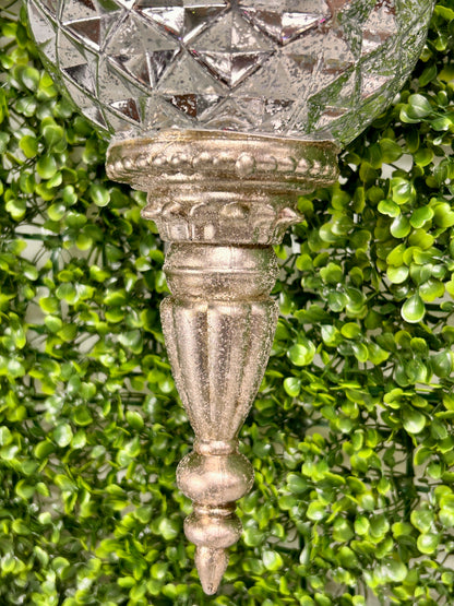 18 Inch Silver Glitter Mercury Finial Ornament