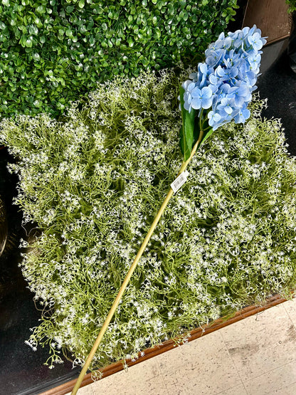 28 Inch Real Touch Blue Cone Hydrangea Stem