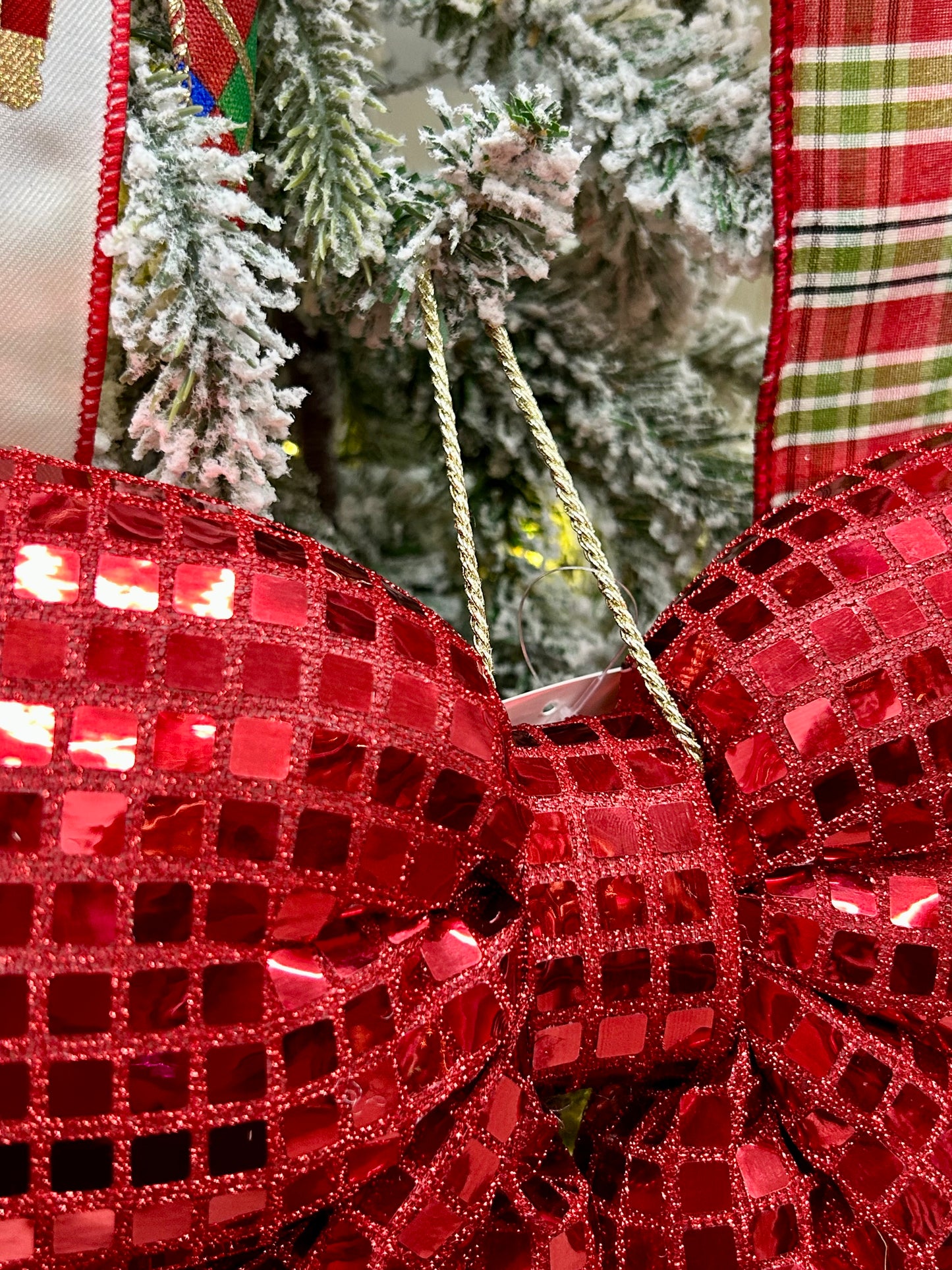 12 Inch Red Bow Ornament