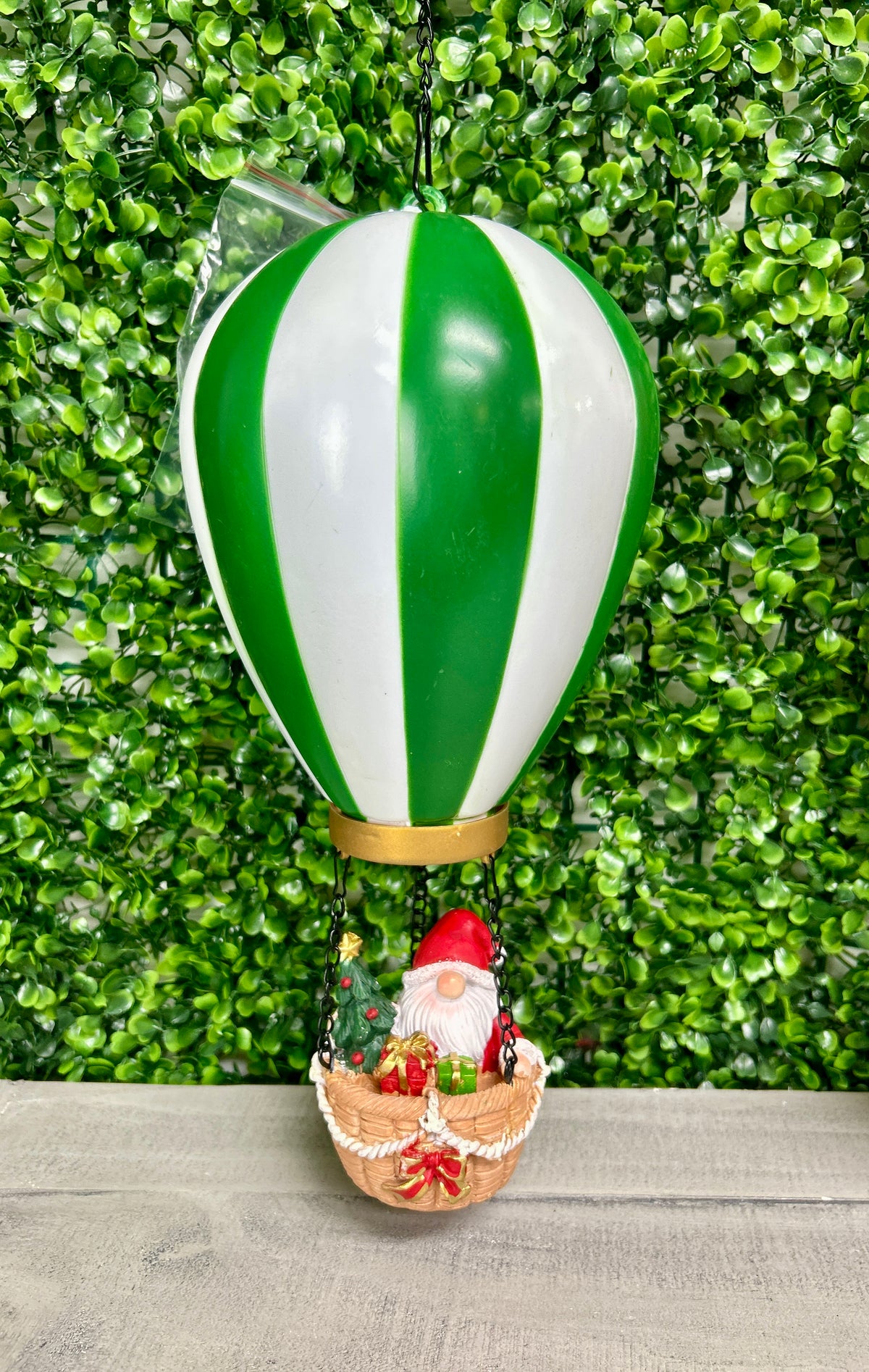 23.2 Inch FireGlow Lighted Holiday Hanging Hot Air Balloon With Timer Three Styles