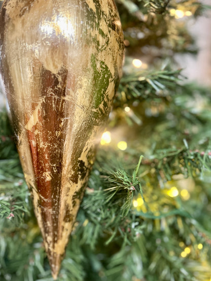 16 Inch Gold Finial Ornament