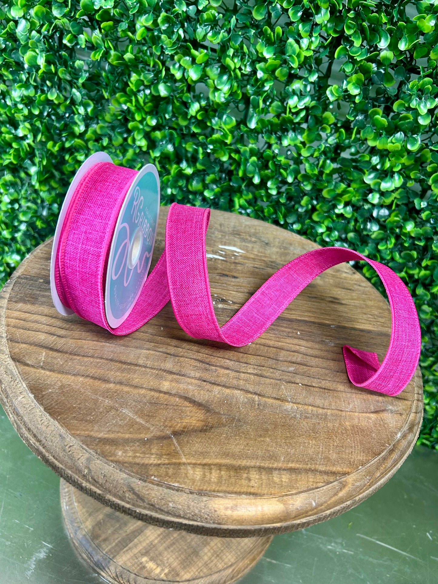 7/8 Inch By 10 Yard Fuchsia Royal Burlap Ribbon