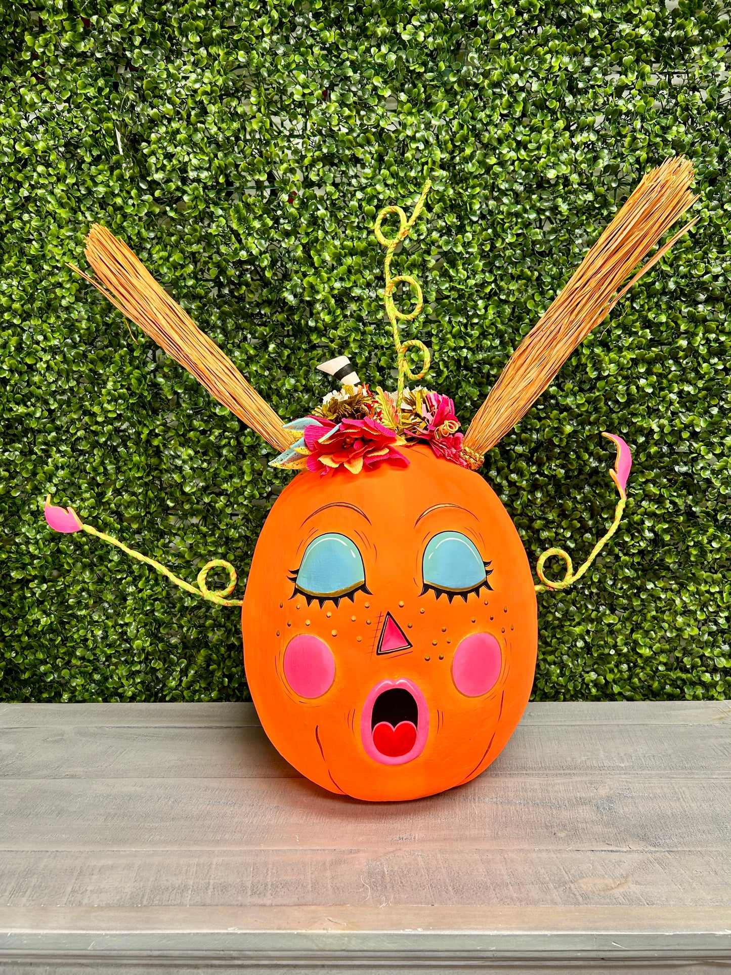 Gossip Gourdy Decorative Pumpkin