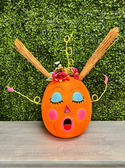 Gossip Gourdy Decorative Pumpkin