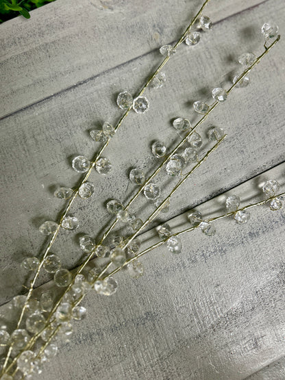 39 Inch Clear Acrylic Diamond Spray