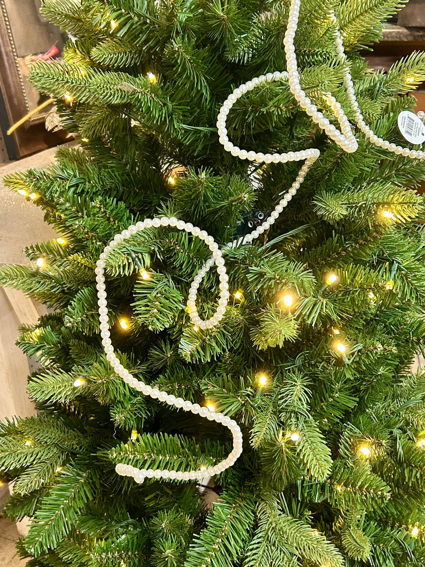 94 Inch Faux Pearl Bead Wired Garland