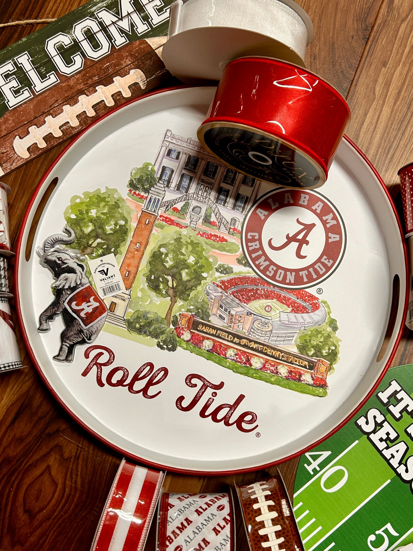 Alabama Landmark Round Tray