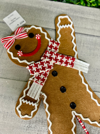 19.5 Inch Holiday Gingerbread Man Pick Two Styles