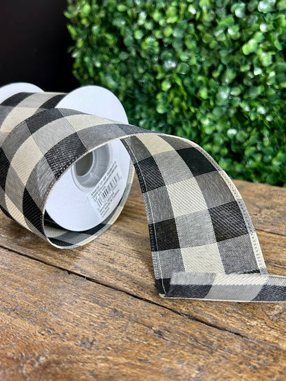 2.5 Inch By 10 Yard Country Buffalo Gingham Ribbon