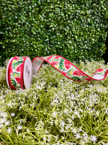 1.5 Inch By 10 Yard Watermelon Ribbon