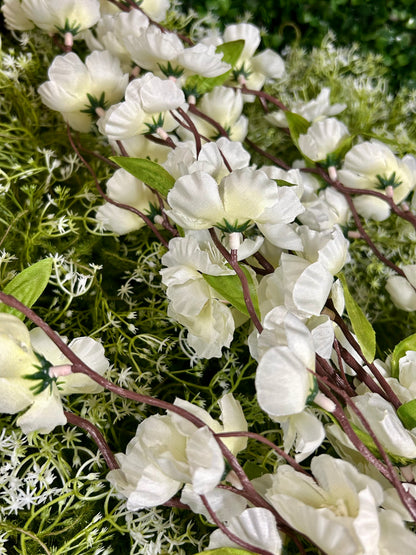 36 Inch Cream Blossom Bush