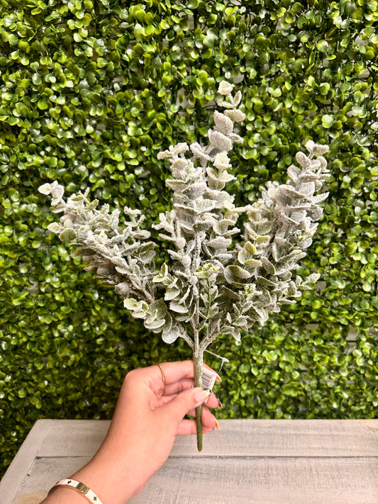 13 Inch Eucalyptus Snow Bush