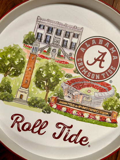 Alabama Landmark Round Tray