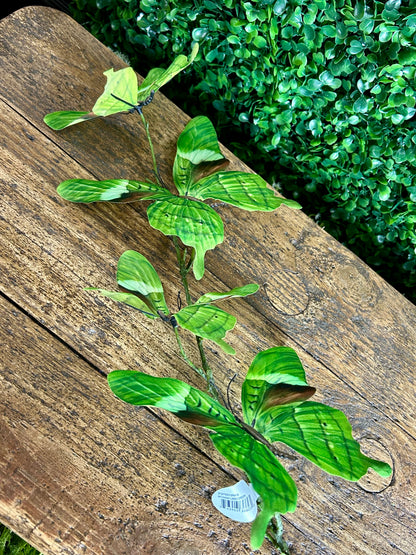 32 Inch Lime Green Butterfly Spray