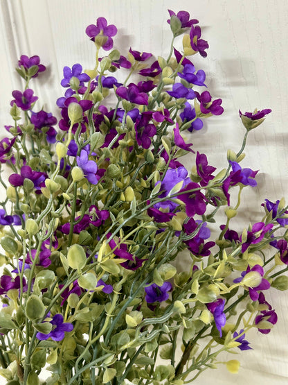 19.5 Inch Purple Wax Flower Bush