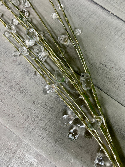 34 Inch Clear Acrylic Diamond Spray