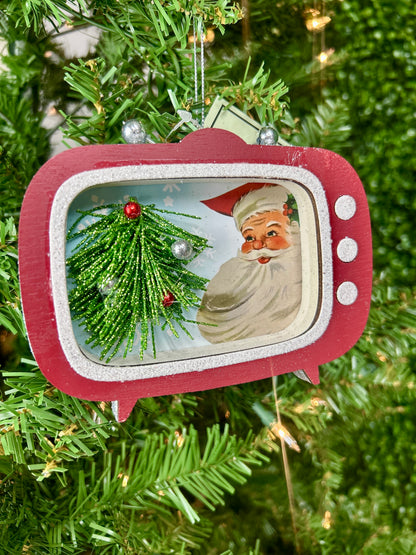 5.5 Inch Retro TV Ornament Two Styles