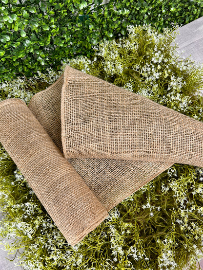 12 Inch By 10 Yard Natural Loose Weave Burlap Roll Garland