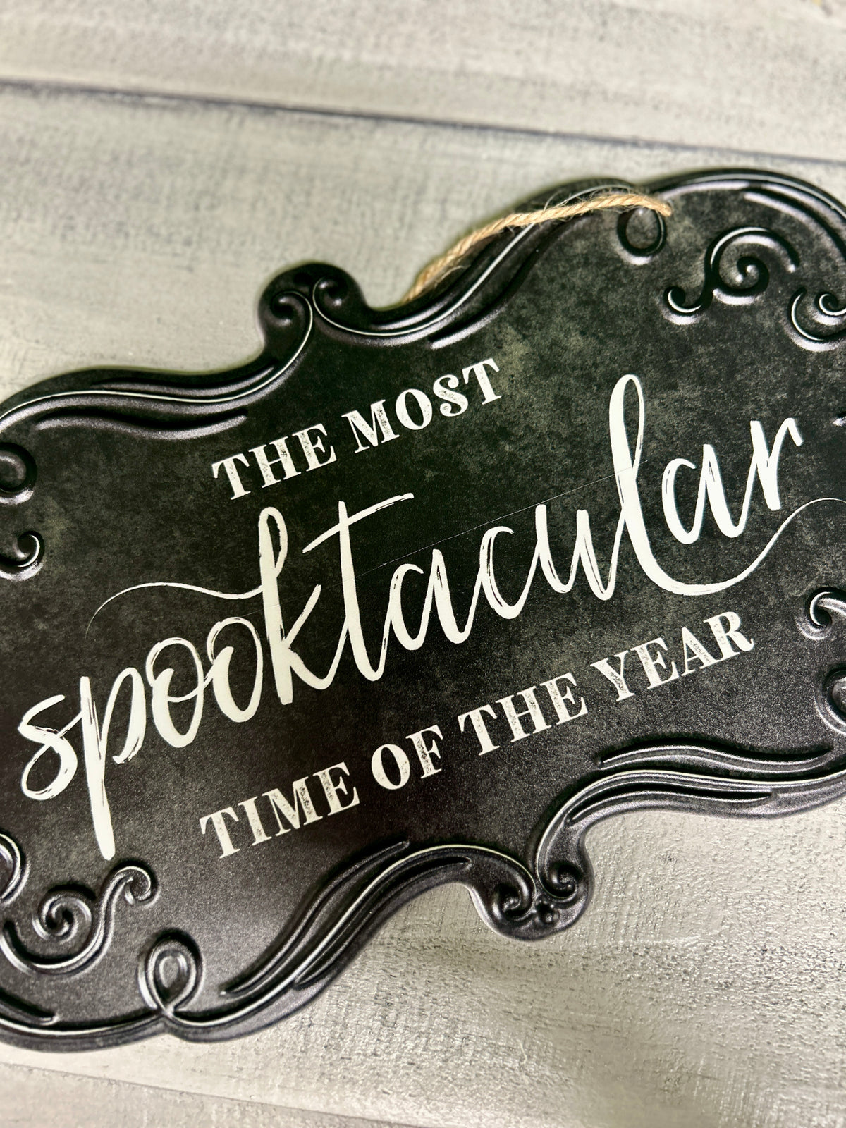 11.5 Inch Spooktacular Time Metal Sign