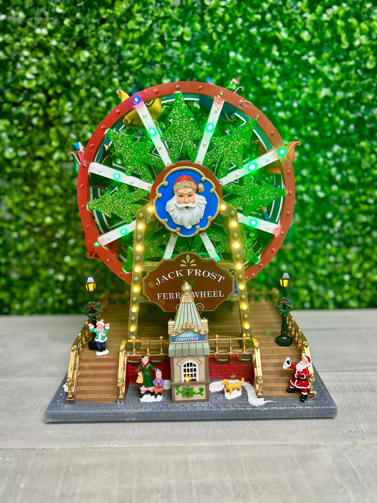 13.39 Inch Lighted Animated Holiday Ferris Wheel With Music