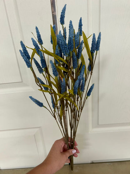 22 Inch Blue Foxtail Bush
