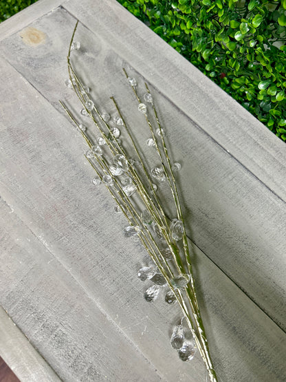 34 Inch Clear Acrylic Diamond Spray