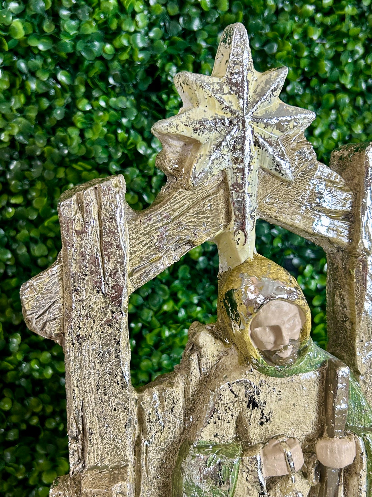 19.5 Inch Paperstone Metallic Holy Family