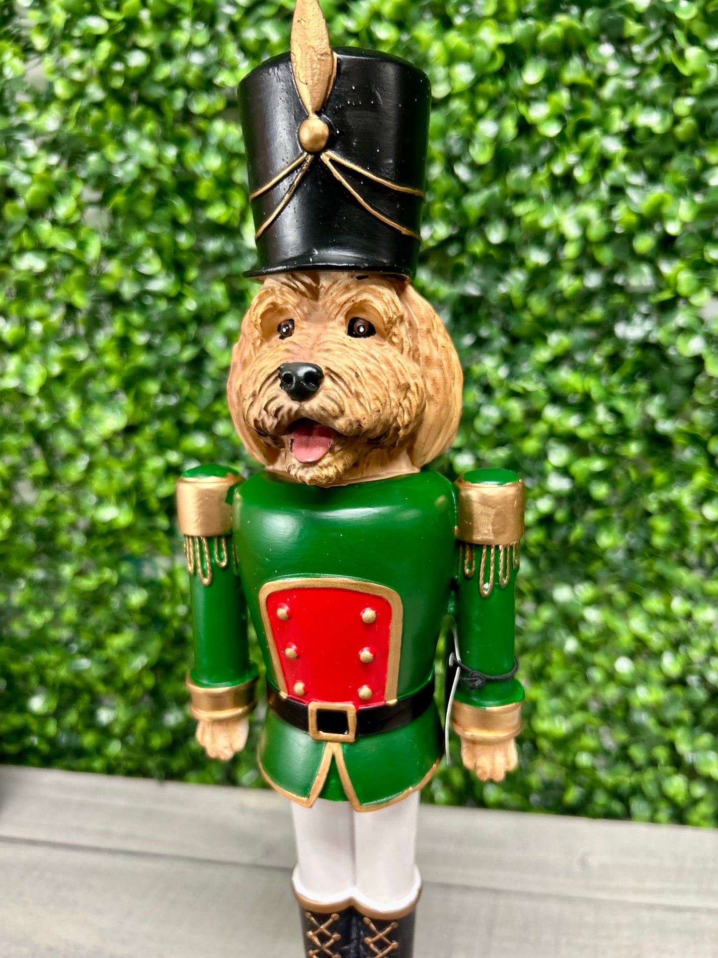 14.8 Inch Poodle Nutcracker Resin Décor