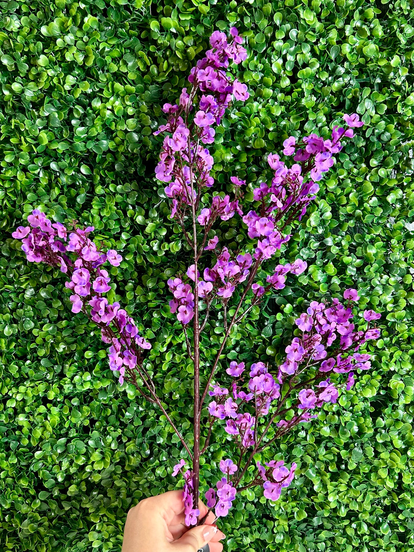 40 Inch Purple Blossom Branch