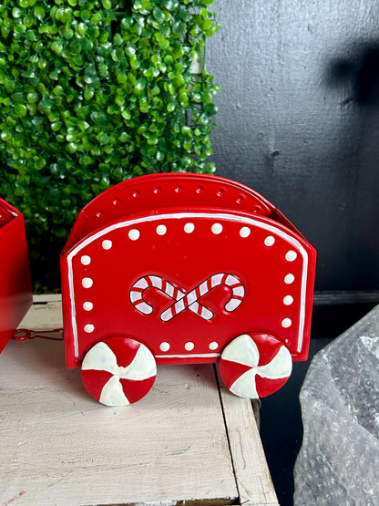26.1 Inch Metal Holiday Candy Design Train