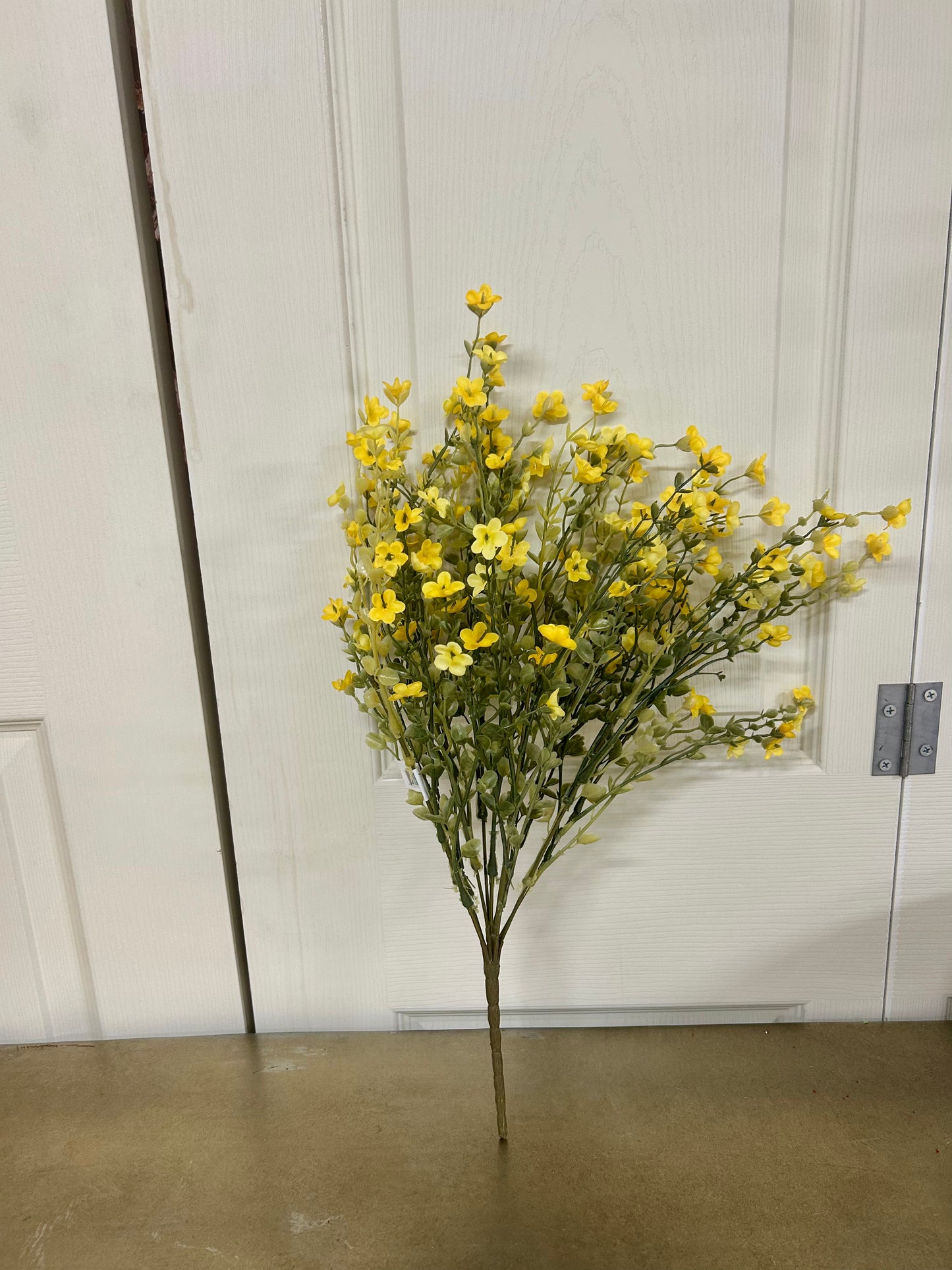19.5 Inch Yellow Wax Flower Bush