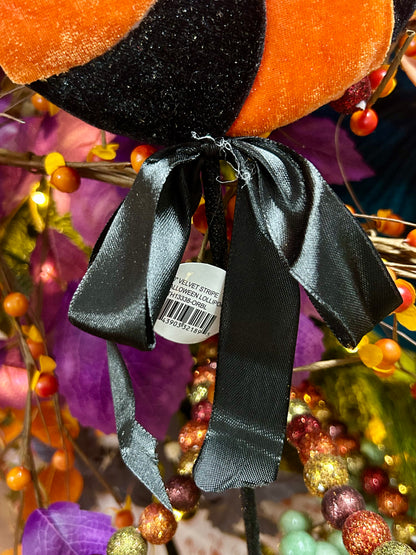 20 Inch Velvet Stripe Halloween Lollipop Two Styles