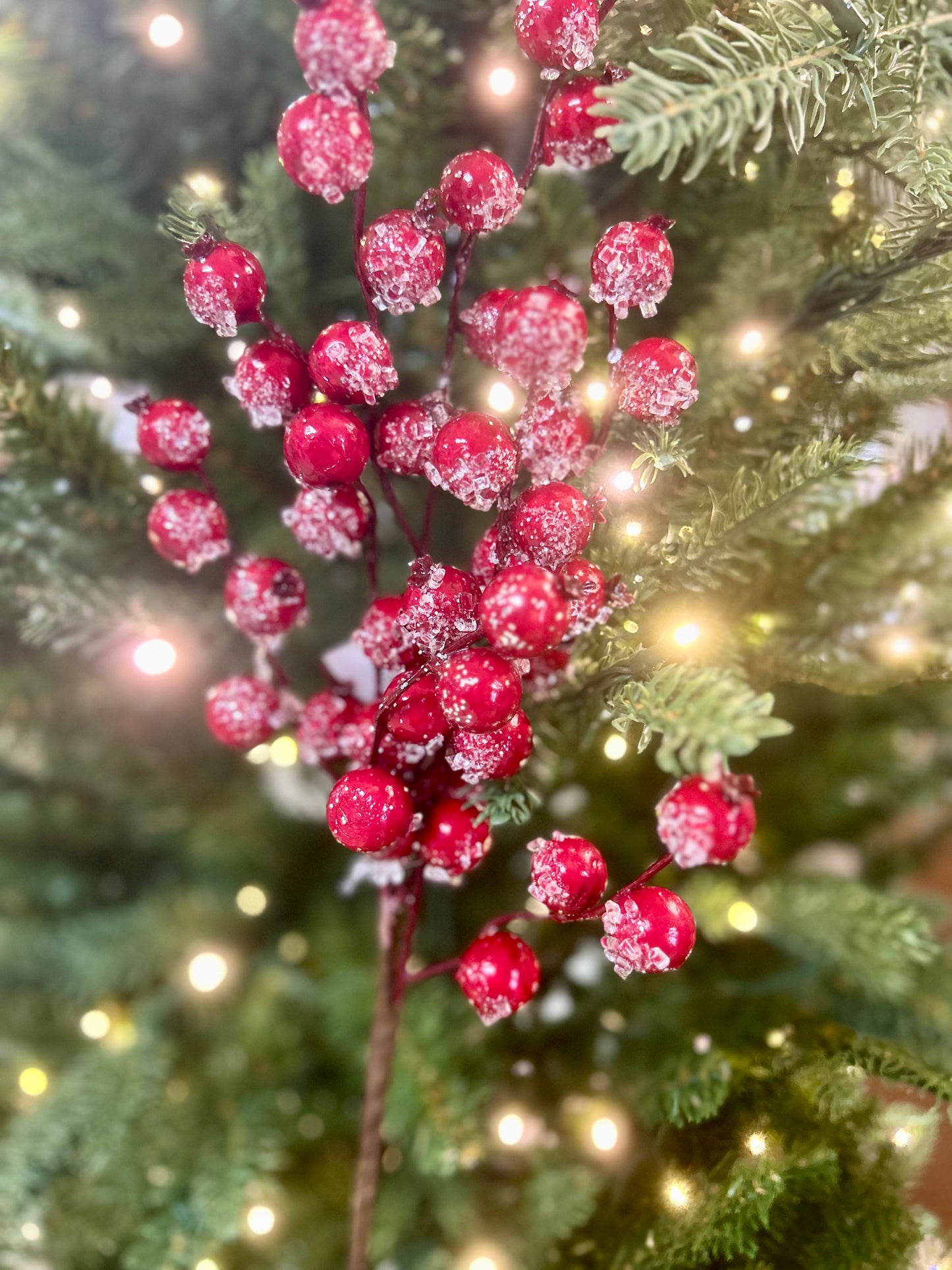 16 Inch Red Ice Berry Pick