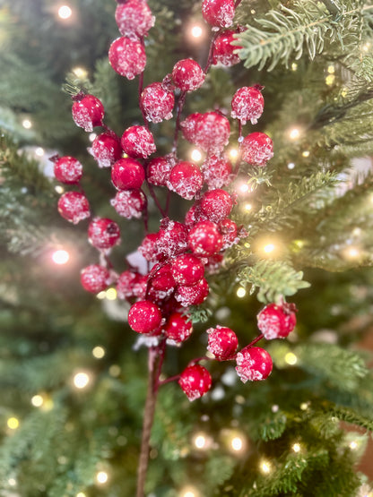 16 Inch Red Ice Berry Pick