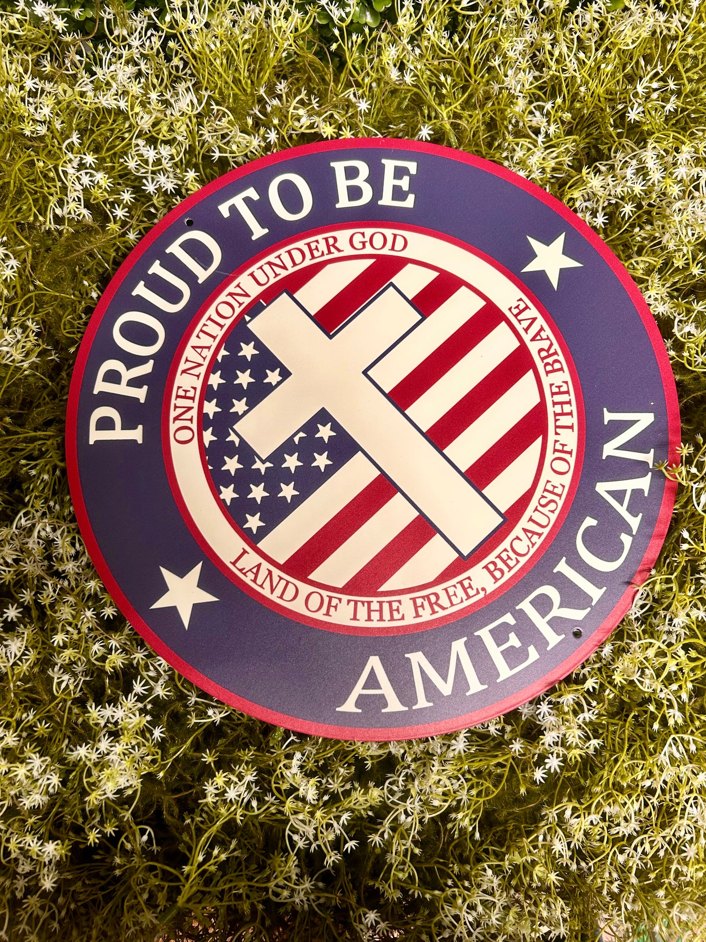 12 Inch Proud To Be American Sign