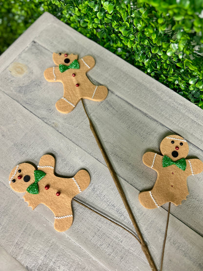 30 Inch Bitten Gingerbread Men Pick