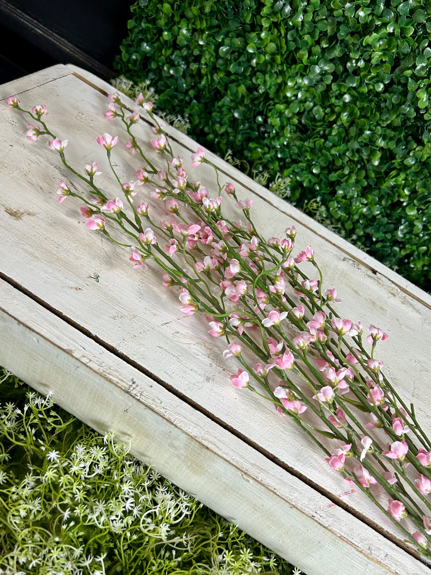 37.5 Inch Pink Blossom Bud Bush