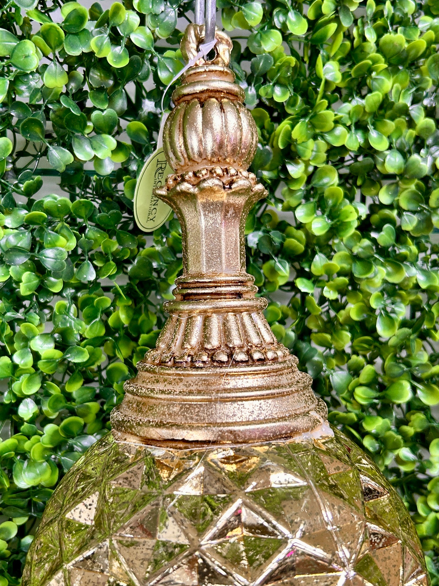 18 Inch Gold Glitter Mercury Finial Ornament