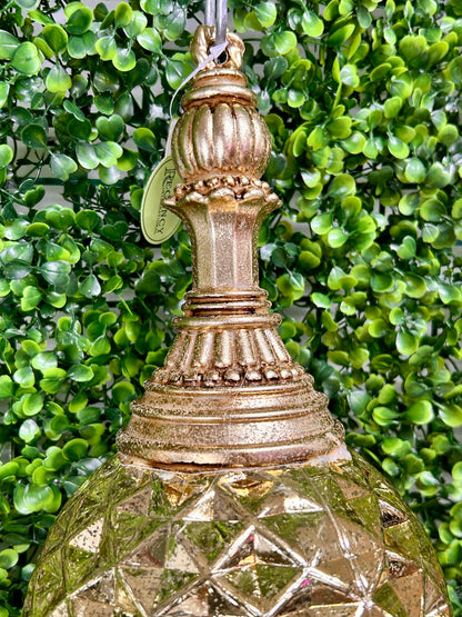 18 Inch Gold Glitter Mercury Finial Ornament