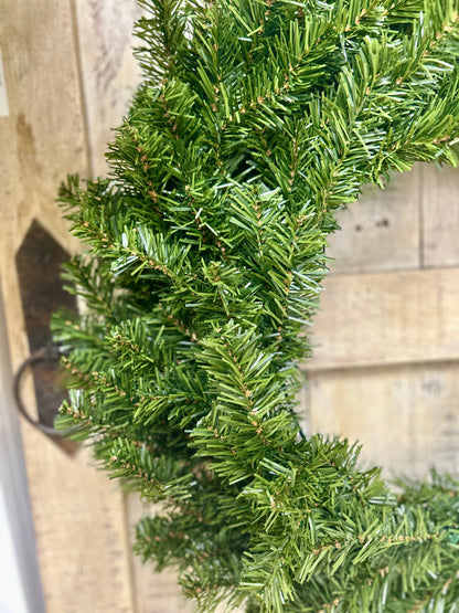 24 Inch Evergreen Canadian Pine Wreath