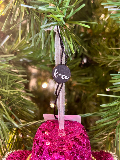 Kat And Annie Glitzy Cowgirl Hat Ornament