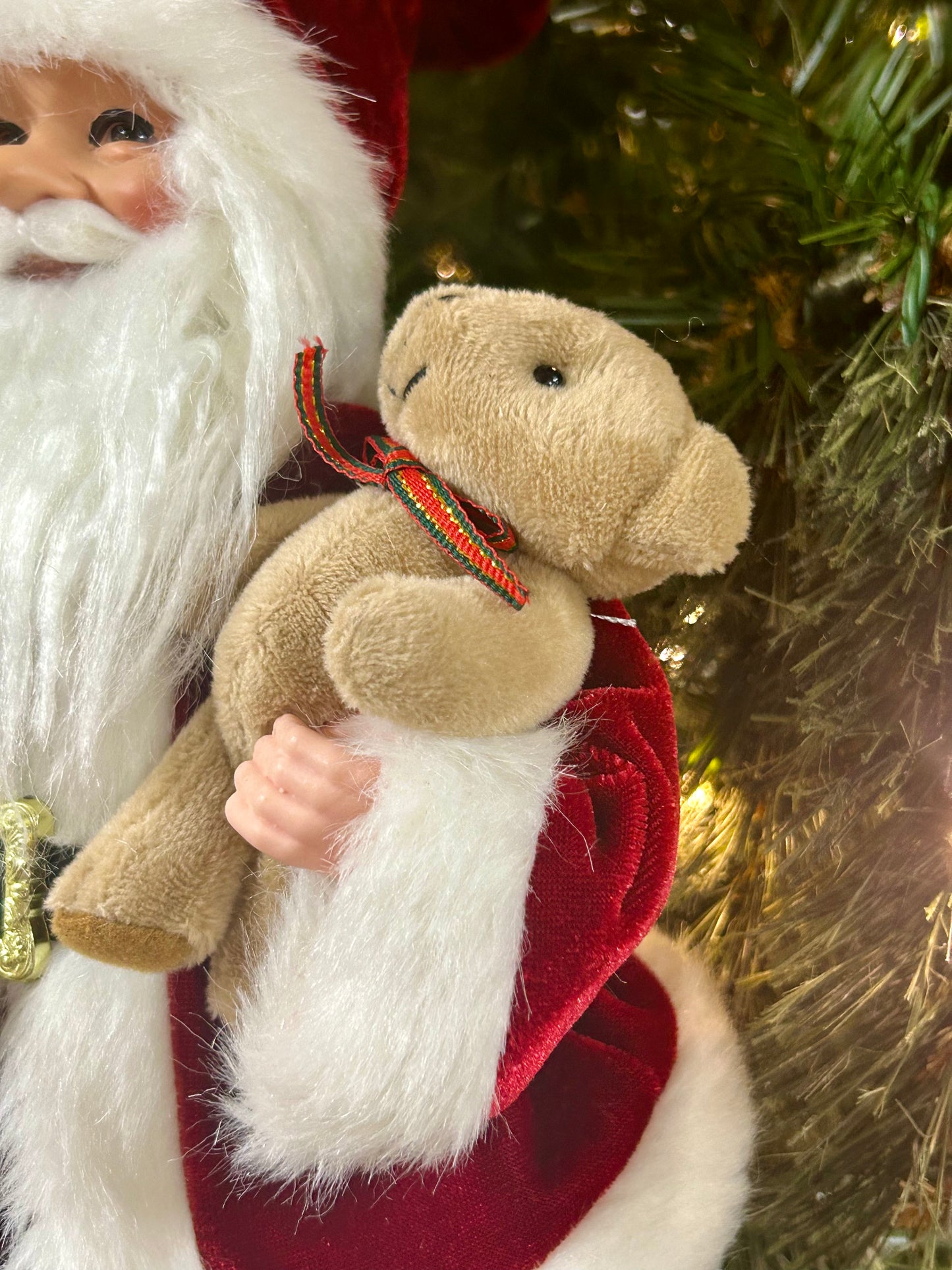 12 Inch Old St. Nick With Bear Ornament