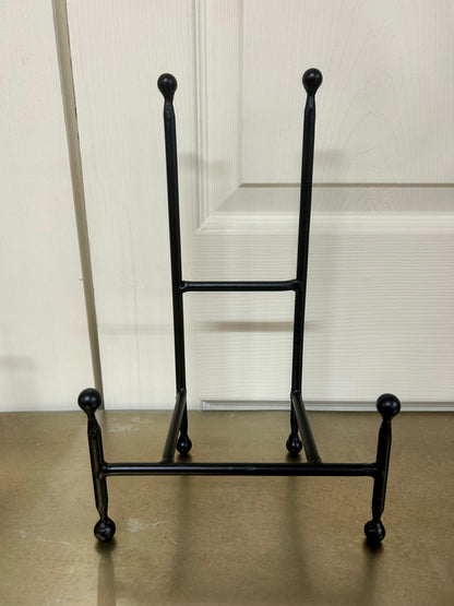 Black Metal Rectangular Tabletop Display Easel With Ball Details Four Sizes