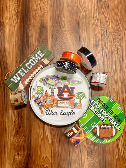 Auburn Landmark Round Tray