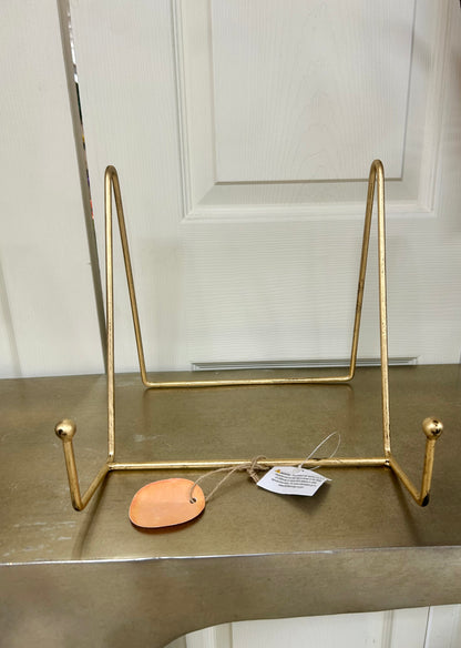 Gold Metal Wide Triangle Display Easel Three Sizes