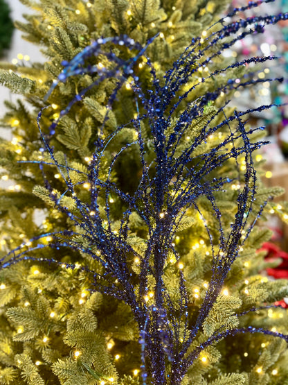 32 Inch Dark Blue Pine Spray