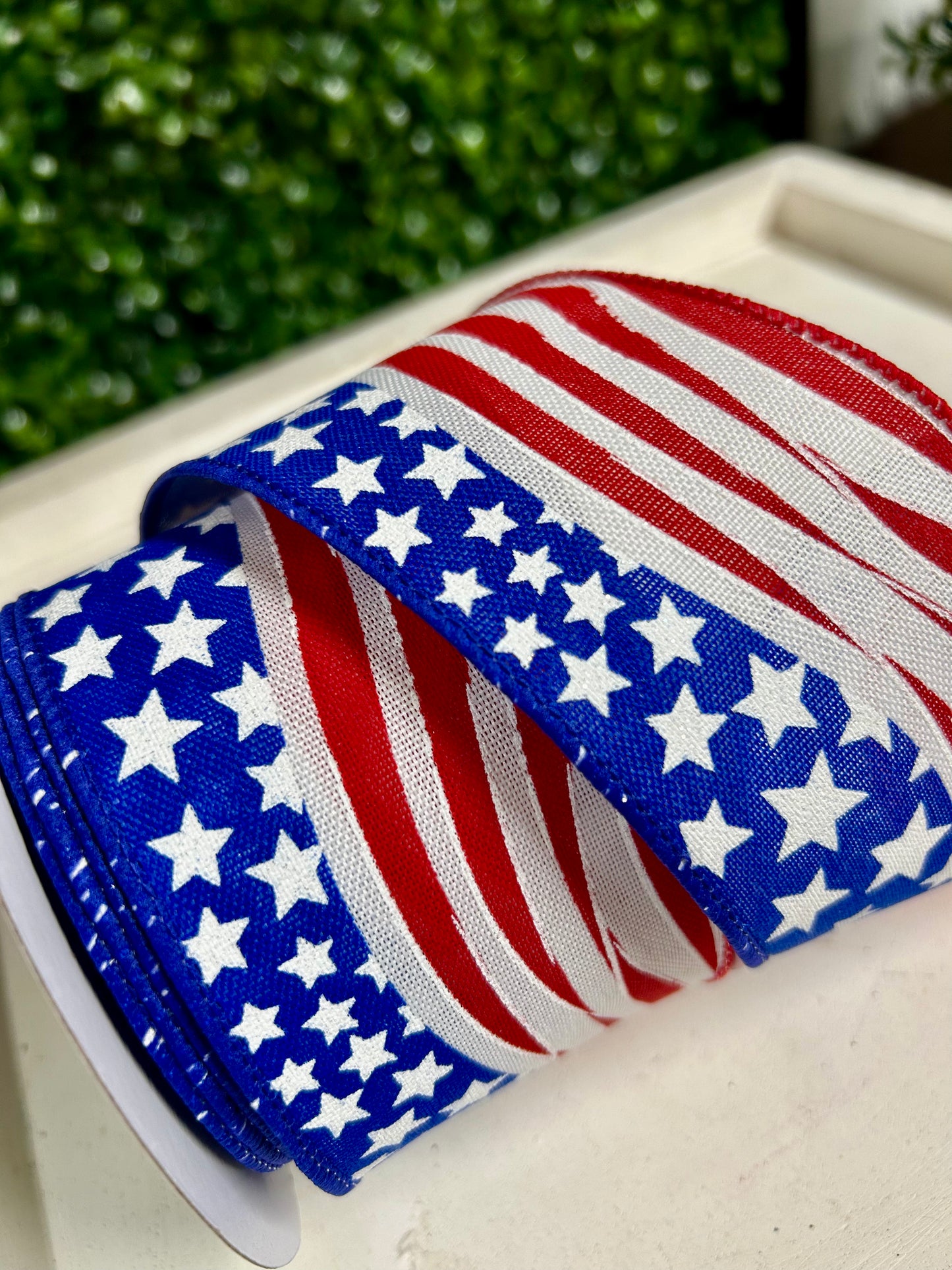 2.5 Inch By 10 Yard Wavy Flag Ribbon