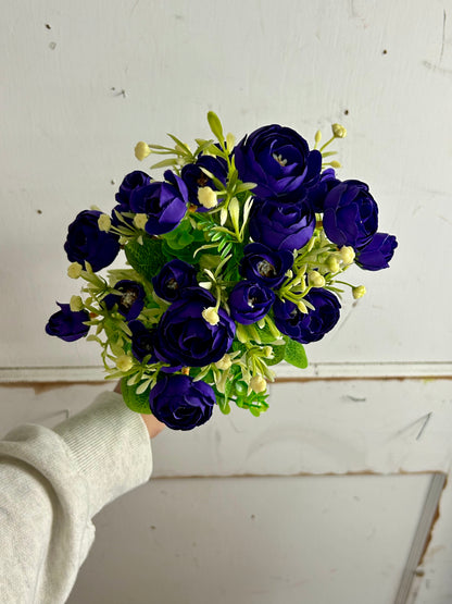 Purple Mini Ranunculus Bush