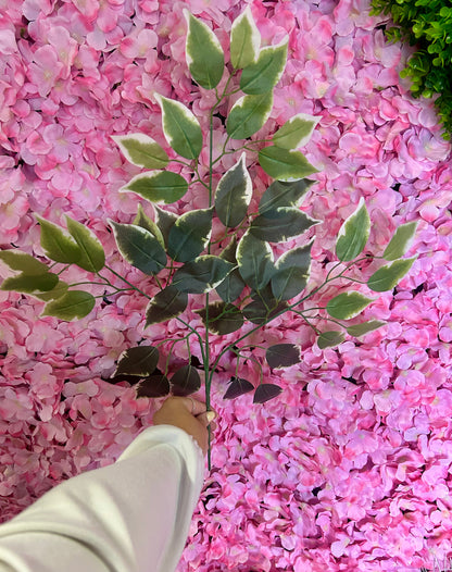 23 Inch Silk Ficus Leaf Spray